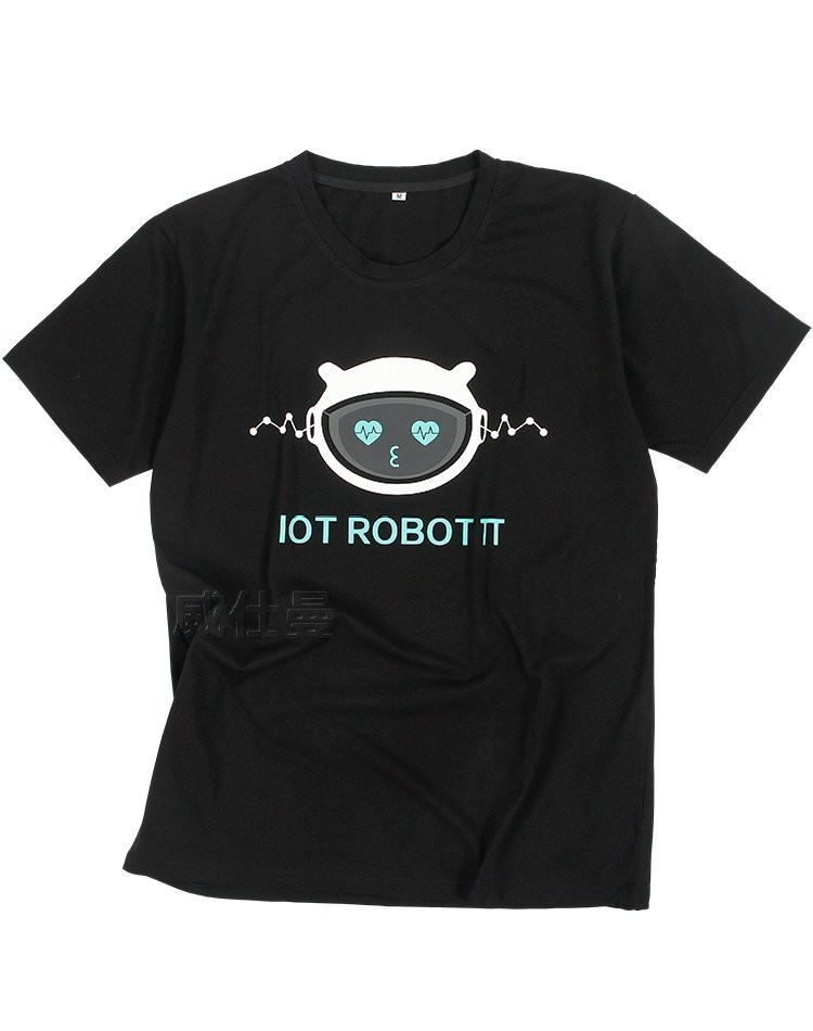 夏季辦公室員工工作服黑色圓領文化衫定制