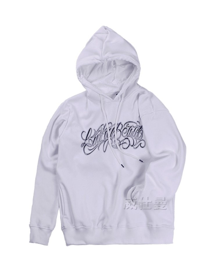 男高端純棉加絨加厚不倒絨連帽套頭衛(wèi)衣定制