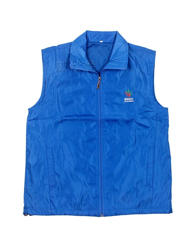 神農(nóng)架?chē)?guó)稅志愿者 藍(lán)色馬甲文化衫定制